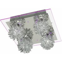 Esto - Deckenleuchte Deckenlampe led violett Alu Glas Metall saphir 990013-4 von ESTO