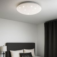 Deckenleuchte Sterneneffektleuchte Designleuchte Deckenlampe Sternenhimmel Effekt, Metall, rundform, 1x led 15 Watt 1200 Lumen kaltweiß, DxH: 30x10 cm von ESTO