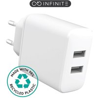Estuff - infinite usb-a Ladegerät eu 24W 2xUSB-A Weiß rPC 98%, ES637005 von ESTUFF