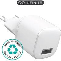 Infinite 12W usb-a Ladegerät, eu, 1 x usb-a, Weiß, 98% recycelter Kunststoff, ES637001 - Estuff von ESTUFF
