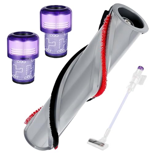 V11 Filter Ersatzteile für Dyson, V11 Ersatzbürstwalze für Dyson Staubsauger, Ersatzbürste Zubehör für Dyson V11 Staubsauger Mit 2 Ersatzfilter, für Teppiche und Harte Böden von ESTVIIG