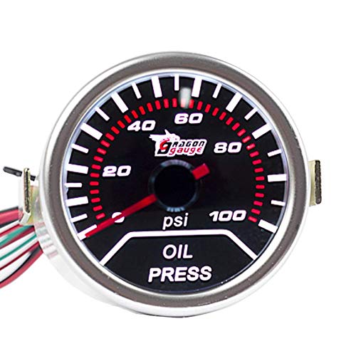 E Support™ 2" 52mm LED Auto Öldruck Anzeige Oil Pressure Anzeige Instrument Gauge Meter von ESUPPORT