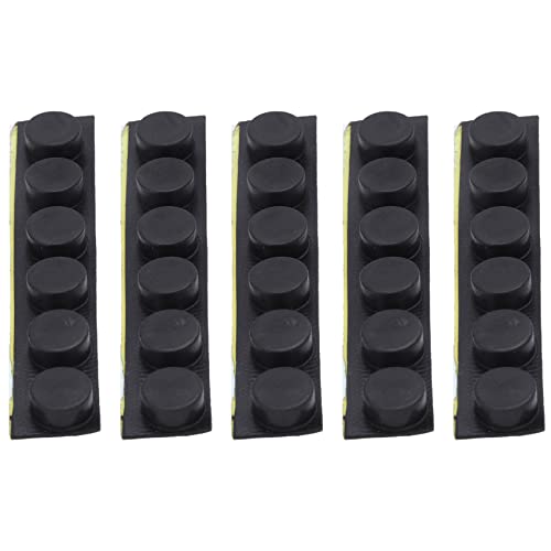 ESUSO Möbelknauf, rund, 10 mm x 5 mm, selbstklebende Gummigleiter 30 in 1 von ESUSO