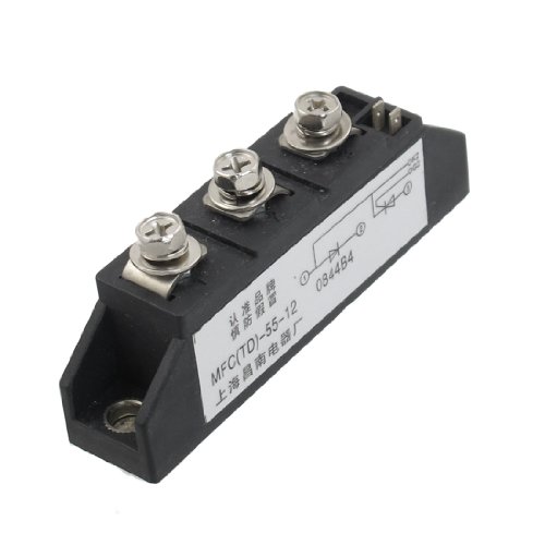 Diode AC 1600 V 55 A 3 Anschlüsse Diodengleichrichtermodul Transistor Halbleiter mit Kabel von ESYEM