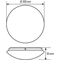 ESYLUX LED-Rundleuchte 3000K ELLENWCL #EO10850004 von ESYLUX ESYLUX