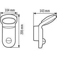 ESYLUX LED-Strahler 5000K, sw AOLWL100OP800750MDBK - EL10750014 von ESYLUX ESYLUX