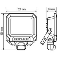 ESYLUX LED-Strahler weiß SUNAFLTR3700850MDWH - EL10810176 von ESYLUX ESYLUX