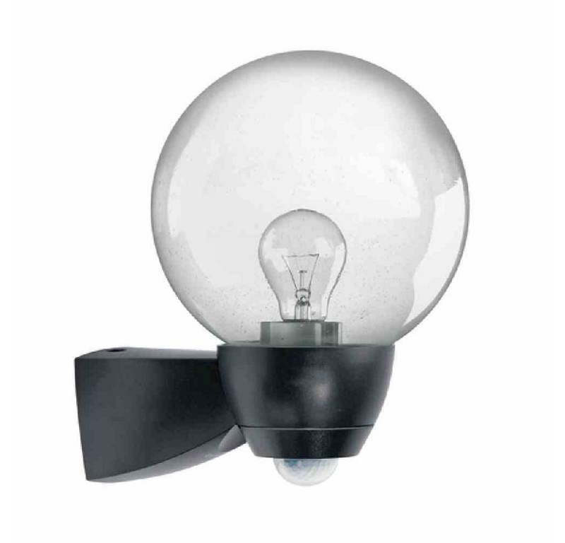 ESYLUX Wandleuchte AL Monza/Garda Sensorleuchte 77W Automatikleuchte schwarz matt Glas von ESYLUX