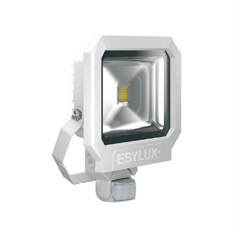 ESYLUX Wandleuchte OFL/AFL SUN LED-Strahler 30W 1 LED weiß + Bewegungsmelder Außenleuchte von ESYLUX