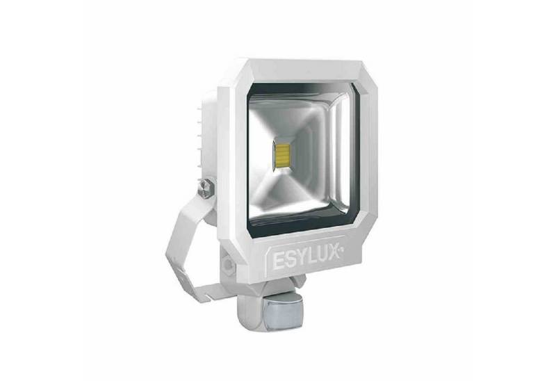ESYLUX Wandleuchte OFL/AFL SUN LED-Strahler 50W 1 LED weiß matt + Bewegungsmelder von ESYLUX