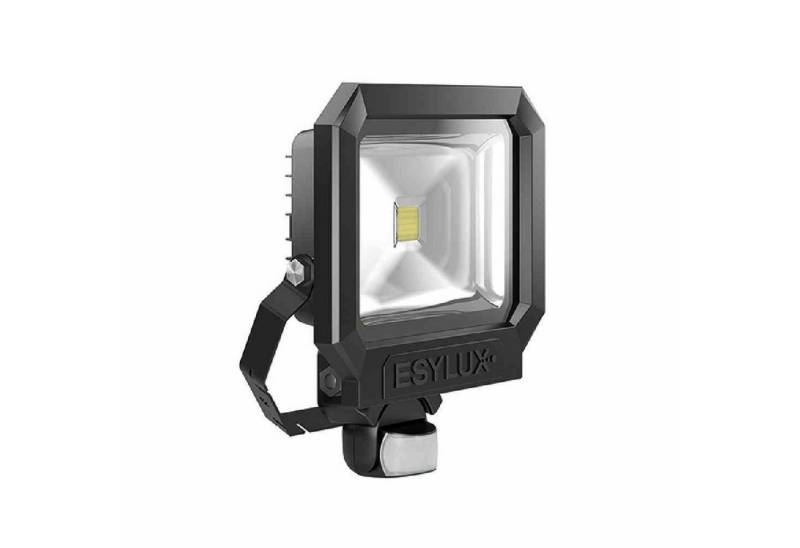 ESYLUX Wandleuchte OFL/AFL SUN LED-Strahler 30W 1 LED schwarz + Bewegungsmelder von ESYLUX