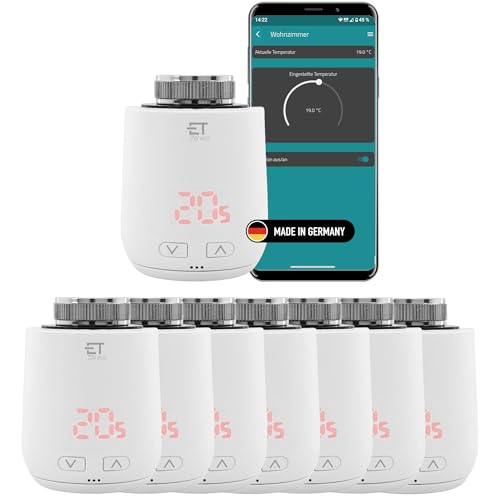 Eurotronic Comet ZW eco: 8-mal Smartes WiFi Thermostat für Heizkörper. WLAN Heizungssteuerung Set inkl. gratis App. Keine Basisstation notwendig. von ET - EUROTRONIC Technology GmbH