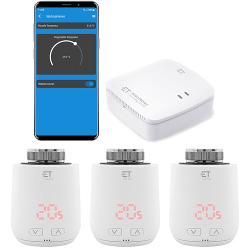 Eurotronic Comet ZZ eco: 3-mal Smartes ZigBee Heizkörperthermostat. ZigBee Funk Heizungssteuerung Set inkl. gratis App und Gateway. Eurotronic Comet ZZ eco: 3-mal Smartes ZigBee Heizkörperthermostat. ZigBee Funk Heizungssteuerung Set inkl. gratis App und Gateway. von ET - EUROTRONIC Technology GmbH