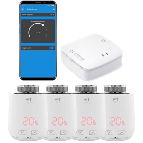 Eurotronic Comet ZZ eco: 4-mal Smartes ZigBee Heizkörperthermostat. ZigBee Funk Heizungssteuerung Set inkl. gratis App und Gateway. Eurotronic Comet ZZ eco: 4-mal Smartes ZigBee Heizkörperthermostat. ZigBee Funk Heizungssteuerung Set inkl. gratis App und Gateway. von ET - EUROTRONIC Technology GmbH
