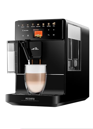 ETA Acorto Kaffeevollautomat I Extra schlankes Design I Kaffee I Espresso I Cappuccino I Latte I Macchiato I Flat White I 1400W von ETA