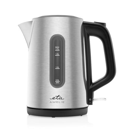 ETA Doppelwandiger Wasserkocher Amelie I 1.5 Liter I I 40-100°C I 2200 W I LED-Display I KEEP-WARM Funktion I STRIX-Kontaktsystem I automatische Abschaltung I Wasserstandsanzeige von ETA