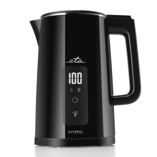 ETA Doppelwandiger Wasserkocher Emma I 1.5 Liter I 2200W I 40-100°C I Teekocher mit Warmhaltefunktion und automatischer Abschaltung ETA Doppelwandiger Wasserkocher Emma I 1.5 Liter I 2200W I 40-100°C I Teekocher mit Warmhaltefunktion und automatischer Abschaltung von ETA