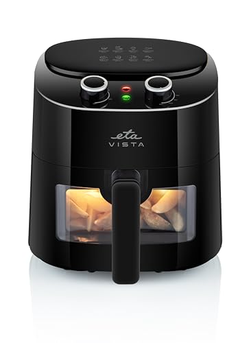 ETA Heißluftfritteuse Vista I 4.3 Liter Fritteuse I 1300 Watt I 160-220°C I Ansichtsfenster I Touch Display I Timer von ETA