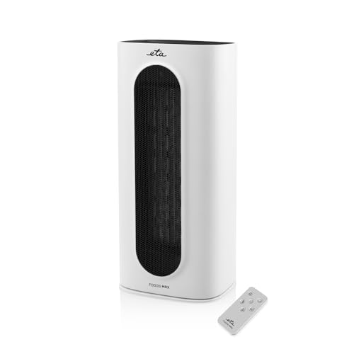 ETA Heizlüfter I Fogos Max I 2 Modi I 1350W oder 2000W I Für 15-20m² große Räume I Fernbedienung I Ventilator- und Oszilationsfunktion von ETA