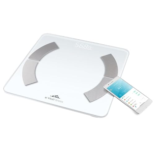 ETA Körperanalysewaage Vital Fitness mit App | 18 Messwerte inkl. Körperfett & BMI | Smart Bluetooth Waage mit Glasoberfläche | ETA SMART App | bis 180 kg ETA Körperanalysewaage Vital Fitness mit App | 18 Messwerte inkl. Körperfett & BMI | Smart Bluetooth Waage mit Glasoberfläche | ETA SMART App | bis 180 kg von ETA