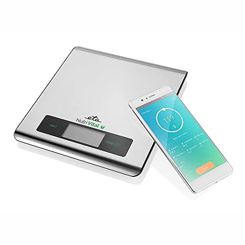 ETA Küchenwaage Digital Nutri Vital mit Smart-App - LCD Display, Slim-Design, Kapazität 5kg von ETA