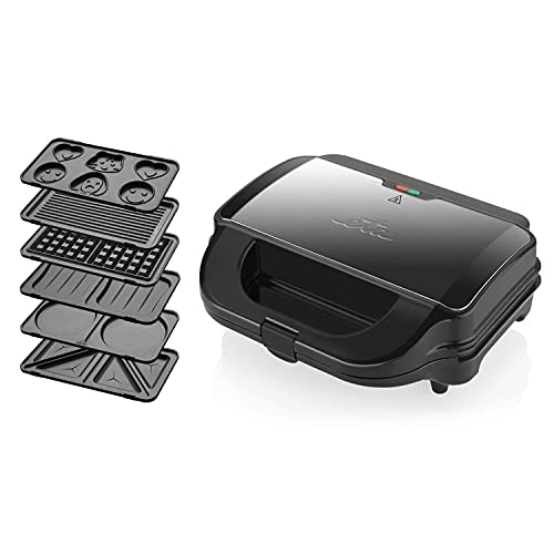 ETA Sandwichmaker 6 in 1 I Sorento Plus I Antihaftbeschichtung für leichte Reinigung ohne Anbrennen I 900 Watt I Waffeleisen, Grill und vieles mehr von ETA