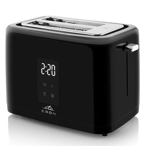 ETA Toaster Eron I 930 W I LED Display I 2 Scheiben I 7 Stufen I Krümelschublade I Auftaufunktion I Stop Taste I Gleichmäßiges Toasten ETA Toaster Eron I 930 W I LED Display I 2 Scheiben I 7 Stufen I Krümelschublade I Auftaufunktion I Stop Taste I Gleichmäßiges Toasten von ETA