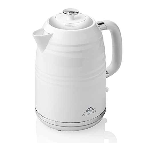 ETA Wasserkocher Duna I 1.7 Liter I 2200W I Teekocher I Lichtsignal für Betrieb I doppeltes Sicherheitssystem I automatische Abschaltung von ETA
