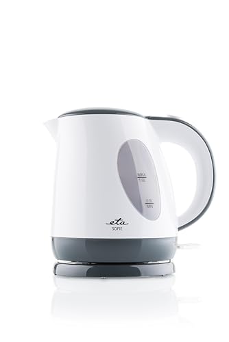 ETA Wasserkocher I Sofie I 2200 W I 1 Liter I 360° Sockel I Verdecktes Heizelement I STRIX-Kontaktsystem I Filtersieb I Automatische Abschaltung I Weiß ETA Wasserkocher I Sofie I 2200 W I 1 Liter I 360° Sockel I Verdecktes Heizelement I STRIX-Kontaktsystem I Filtersieb I Automatische Abschaltung I Weiß von ETA