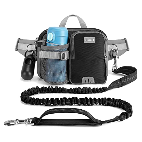 ETACCU Joggingleine Hunde mit Bauchgurt, Freihandleinen Jogging Hundeleine für große und mittelgroße Hunde, Elastische Reflektierende Laufleine 124-180 cm für Laufen, Joggen (Schwarz) ETACCU Joggingleine Hunde mit Bauchgurt, Freihandleinen Jogging Hundeleine für große und mittelgroße Hunde, Elastische Reflektierende Laufleine 124-180 cm für Laufen, Joggen (Schwarz) von ETACCU