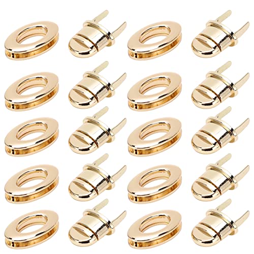 Bag Drehen Schloss hübsche Designs sichern Verriegelungshandwerk Handtasche 10pcs Legierung Material Kompakte Größe von ETAINGYEUN
