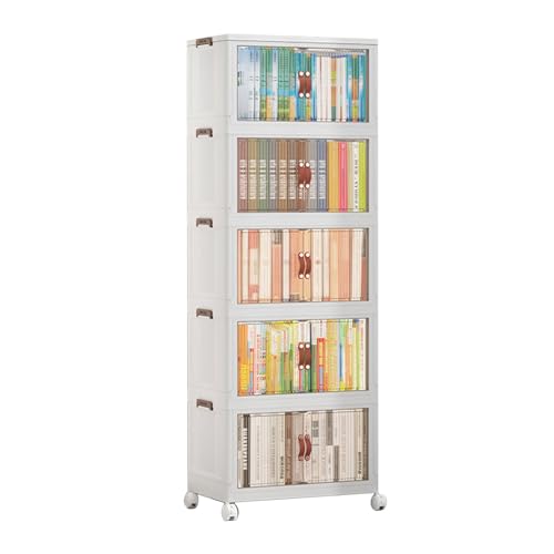 ETAINGYEUN Klappbarer Kunststoff einige Personen Kleiderschrank Raumspar Veranstalter Multifunktionaler Lagerschrank Wohnzimmer Kinder Snacks (5 Schichten) von ETAINGYEUN