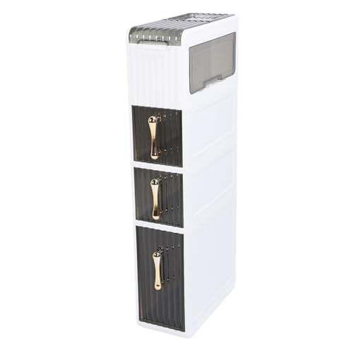 ETAINGYEUN Moderner Slimline 4 -Tier -Badezimmer -Lagerschrank für die Organisation von Toilettenartikeln und Kosmetika in kleinen Räumen von ETAINGYEUN