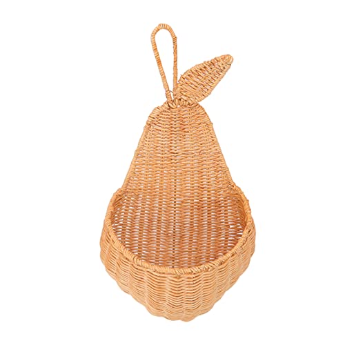 ETAINGYEUN Rattan-Wandkorb, süße Fruchtform, Stabiler Hängekorb für Badezimmer, Küche, Wohnzimmer von ETAINGYEUN