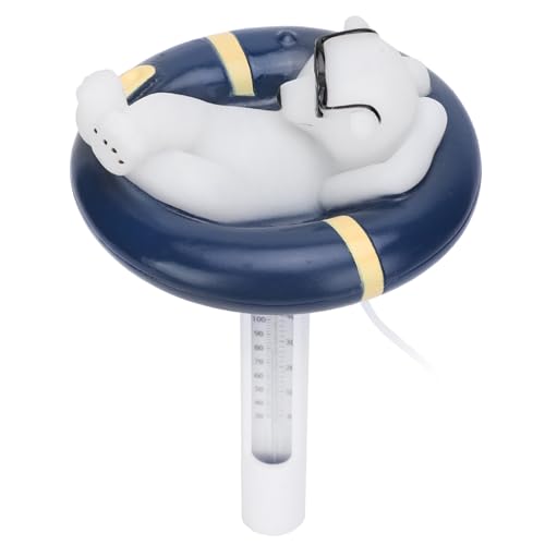 ETAINGYEUN Schwimmender Thermometer Cartoon Bär PVC Wassertemperaturmesser Schwimmbäder s Fischteich von ETAINGYEUN