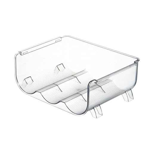 ETAINGYEUN Wasserflaschen Organizer Transparent Stapelbar 3 Slots Desktop Wasserflaschenhalter Rack Küchenbüroschrank von ETAINGYEUN