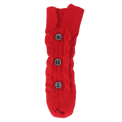 Weihnachten Weinflaschenabdeckung Strickpullover Weinflaschen Stoff erfinderisch Tisch Herzstück Wohnkultur (Rot) von ETAINGYEUN