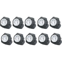 10er set- Solar led Gartenstrahler Selbstaufladend Aussenleuchte 'Stein'-Design Solar 10er set- Solar led Gartenstrahler Selbstaufladend Aussenleuchte 'Stein'-Design Solar von ETC-SHOP