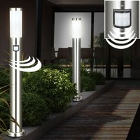 2er Set Außen Leuchten Edelstahl Steh Lampen Haus Tür Bewegungsmelder IP44 Garten Beleuchtung 2er Set Außen Leuchten Edelstahl Steh Lampen Haus Tür Bewegungsmelder IP44 Garten Beleuchtung von ETC-SHOP