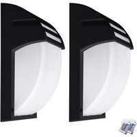 2er Set Wand Lampen Fernbedienung Balkon Außen Leuchte dimmbar im Set inkl. RGB LED Leuchtmittel 2er Set Wand Lampen Fernbedienung Balkon Außen Leuchte dimmbar im Set inkl. RGB LED Leuchtmittel von ETC-SHOP