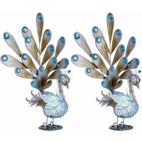 Etc-shop - 2er Set led Außen Pfau Figur IP44 Steh Stand Lampe Outdoor Leuchte Dekorsteine Etc-shop - 2er Set led Außen Pfau Figur IP44 Steh Stand Lampe Outdoor Leuchte Dekorsteine von ETC-SHOP