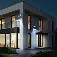 2er Set led Solar Außen Leuchten Bewegungs Senor Wand Strahler Einfahrt Beleuchtung von ETC-SHOP