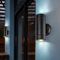 Etc-shop - 2er Set up Down led Außen Wand Lampen Fassaden Garten Terassen Beleuchtung Leuchten ip 44 Schwarz Etc-shop - 2er Set up Down led Außen Wand Lampen Fassaden Garten Terassen Beleuchtung Leuchten ip 44 Schwarz von ETC-SHOP
