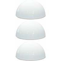 3er Set led Solar Steh Lampen Fassaden Halb Kugel Wand Beleuchtung Garten Weg Stand Leuchten weiß 3er Set led Solar Steh Lampen Fassaden Halb Kugel Wand Beleuchtung Garten Weg Stand Leuchten weiß von ETC-SHOP