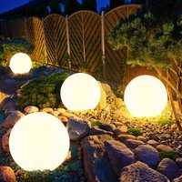 4er Set led Solarleuchte Gartenleuchte Außenleuchte Kugelform Beleuchtung Lampe von ETC-SHOP