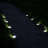 Etc-shop - 8x led Solar Leuchten Außen Erdspieß Strahler Garten Wege Spot Strahler Terrassen Steck Lampen von ETC-SHOP