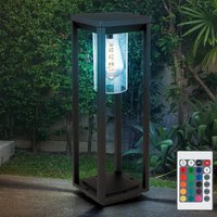 Etc-shop - Außen Steh Lampe dimmbar Garten Balkon alu Laterne fernbedienung im Set inkl. rgb led Leuchtmittel von ETC-SHOP