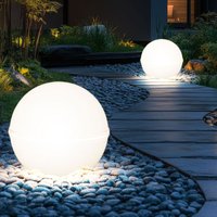 Außenleuchte Kugel Stecklampe led Kugelleuchte Erdspieß Gartendeko, weiß, Kabel 5m, 10,5W 1055lm, DxH 20x51 cm, 2er Set Außenleuchte Kugel Stecklampe led Kugelleuchte Erdspieß Gartendeko, weiß, Kabel 5m, 10,5W 1055lm, DxH 20x51 cm, 2er Set von ETC-SHOP
