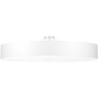 Etc-shop - Deckenleuchte Deckenlampe Glas Stoff Weiß l 100 cm Wohnzimmer Schlafzimmer Küche von ETC-SHOP