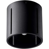 Etc-shop - Deckenleuchte Deckenlampe alu Schwarz up & down h 10 cm Wohnzimmer Esszimmer von ETC-SHOP
